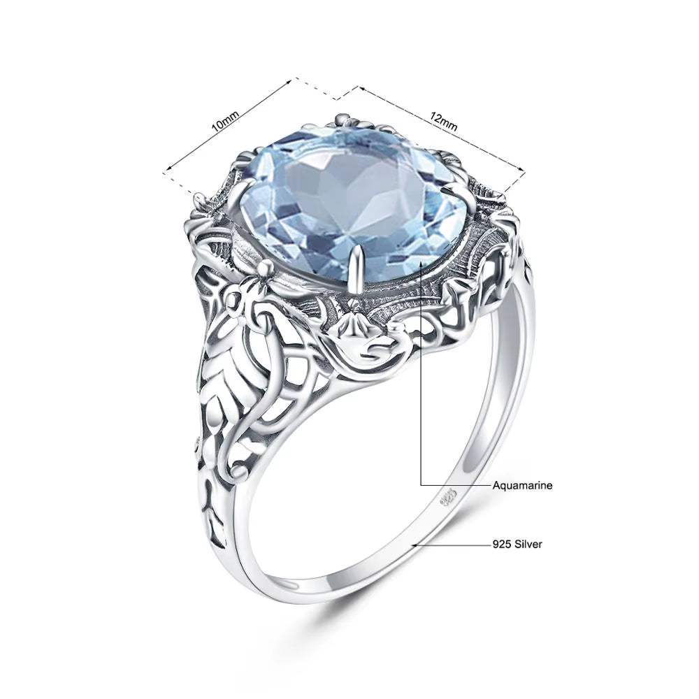 Silver 925 Ring for Women Real 925 Sterling Silver Kpop Ring Undefined Handmade Designer Unique Luxury Jewelry Delicate