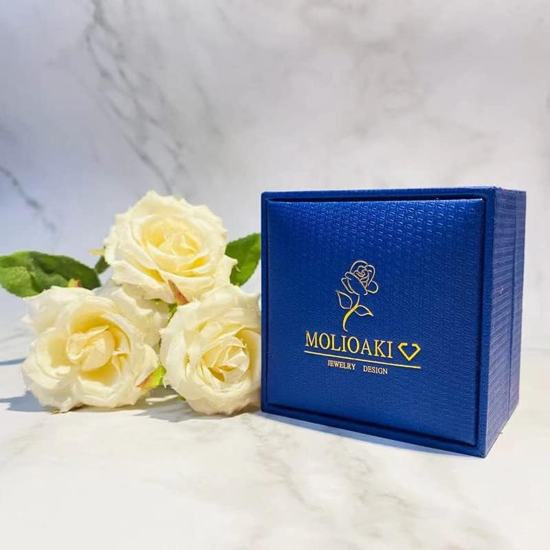 1 Carat (Ctw) Moissanite Engagement Rings for Women 10K/14K/18K White Gold Rings Moissanite Rings