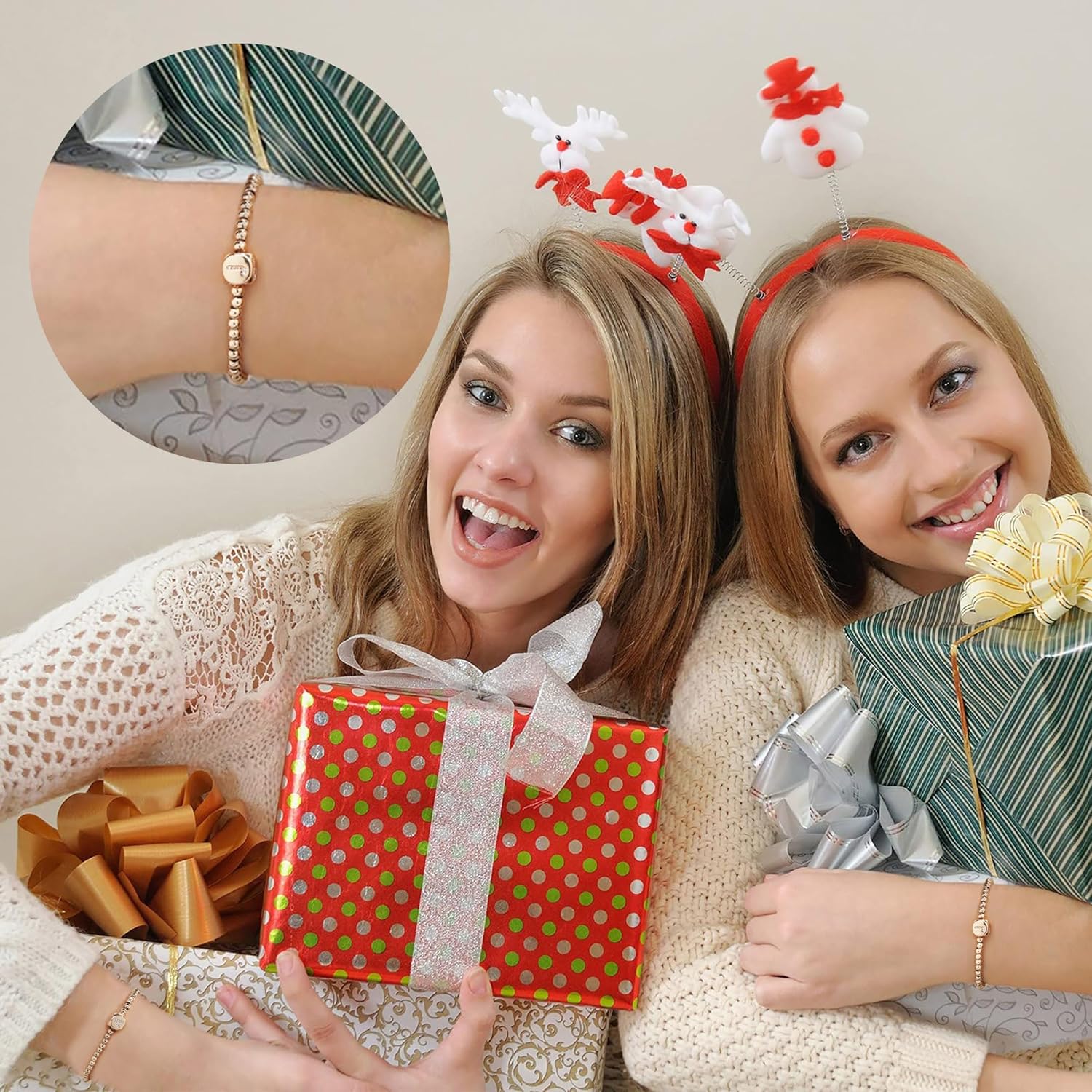 Initial Beaded Bracelets for Women Trendy, Letter Bead Bracelet Personalized Initial Bracelets for Women Bead Bracelet for Teen Girls Jewelry Gifts