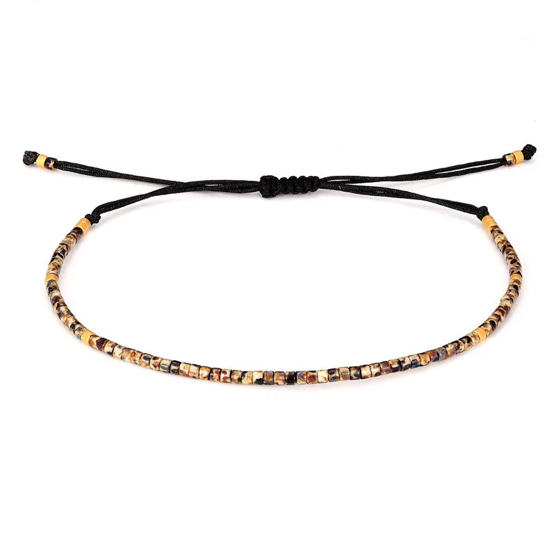 Handmade New Friendship Bracelets Thin Rope Miyuki Beaded Bracelets for Women Men Fashion Charm Jewelry