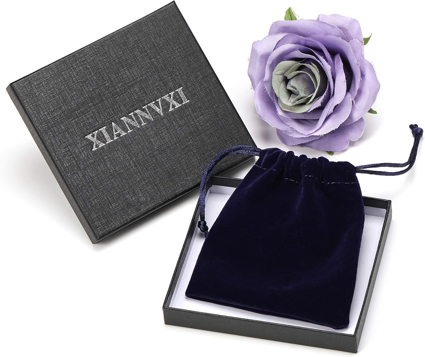 Amethyst Necklace Mothers Day Gifts Healing Crystal Stone Necklaces Heart Pendant Necklace Natural Spiritual Reiki Quartz Jewelry for Women Girlfriend Wife