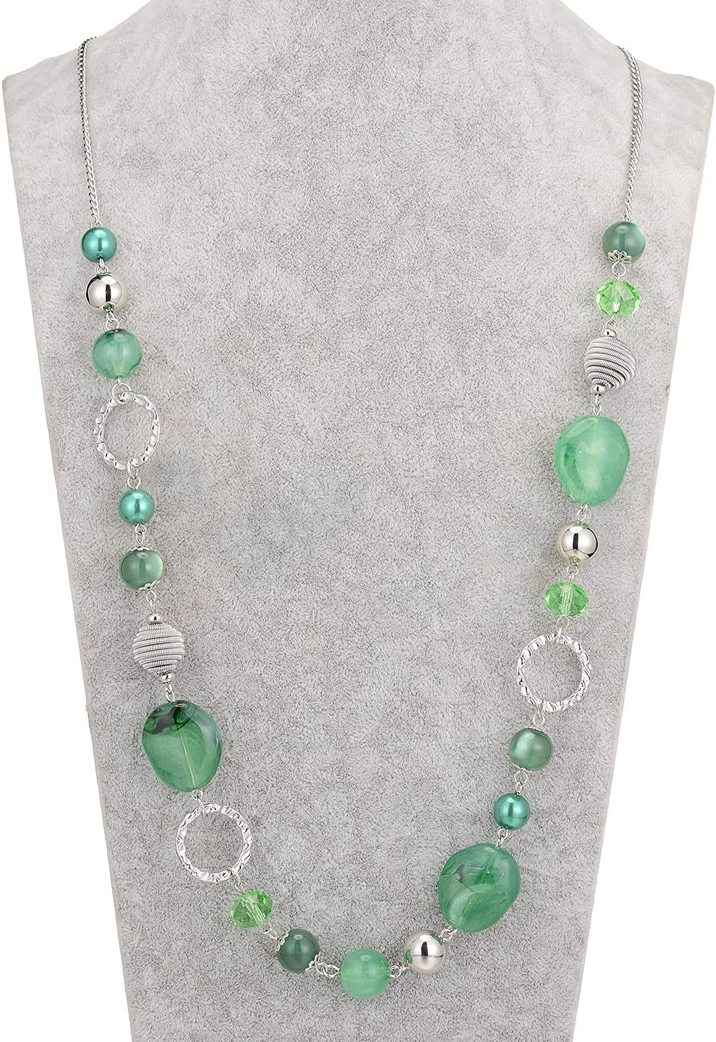 Long Beaded Necklaces for Women - Sweater Chain Fashion Jewelry Necklace Gifts for Women