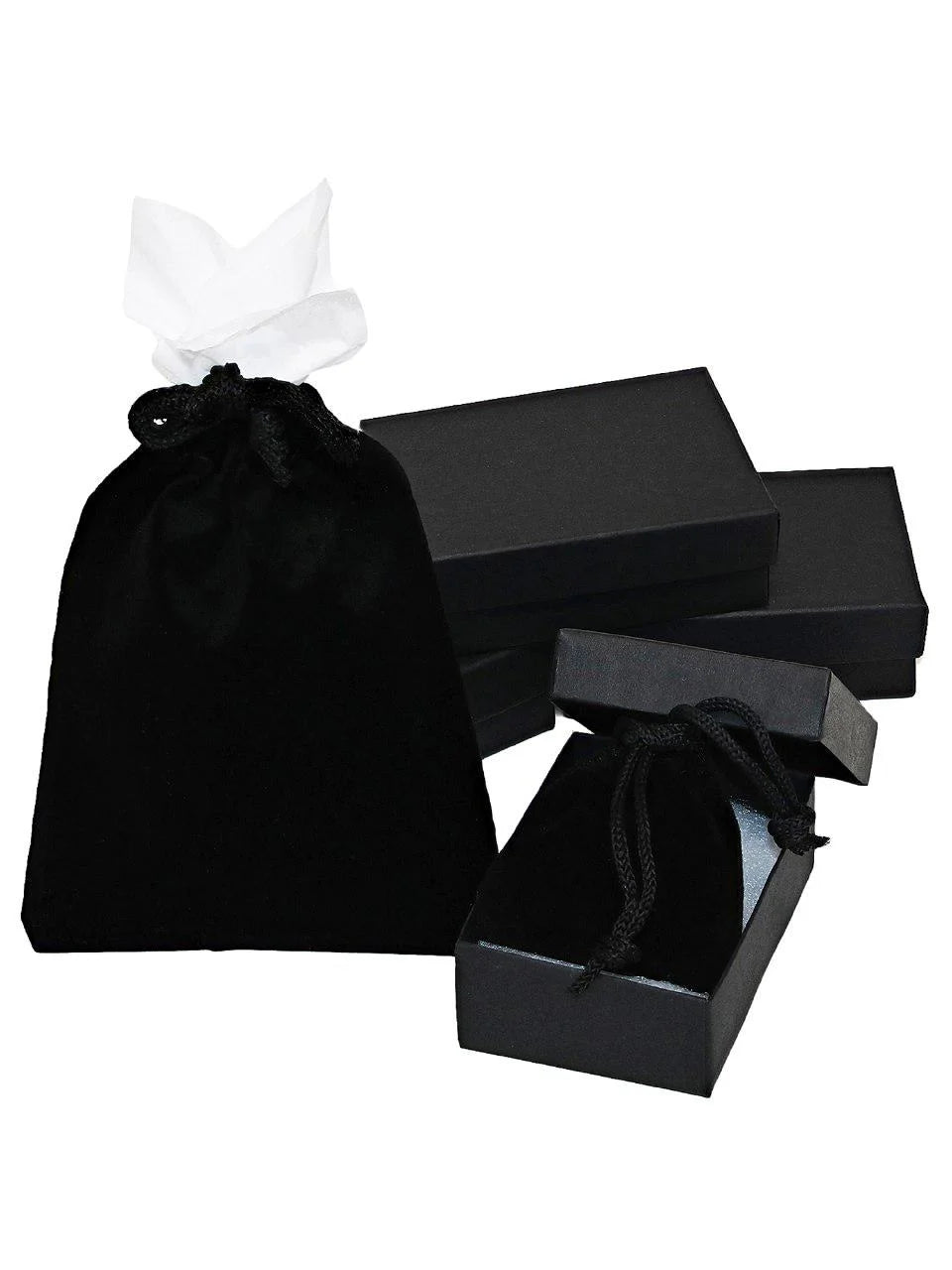 Men'S Black Synthetic Leather & Stainless Steel Chain 8.5" Biker Bracelet