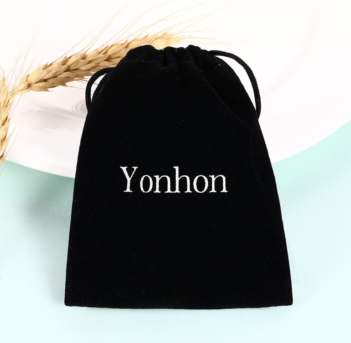 Black Choker Necklace for Women,Gold/Siver Tone Choker Necklace with Elegant Pendant