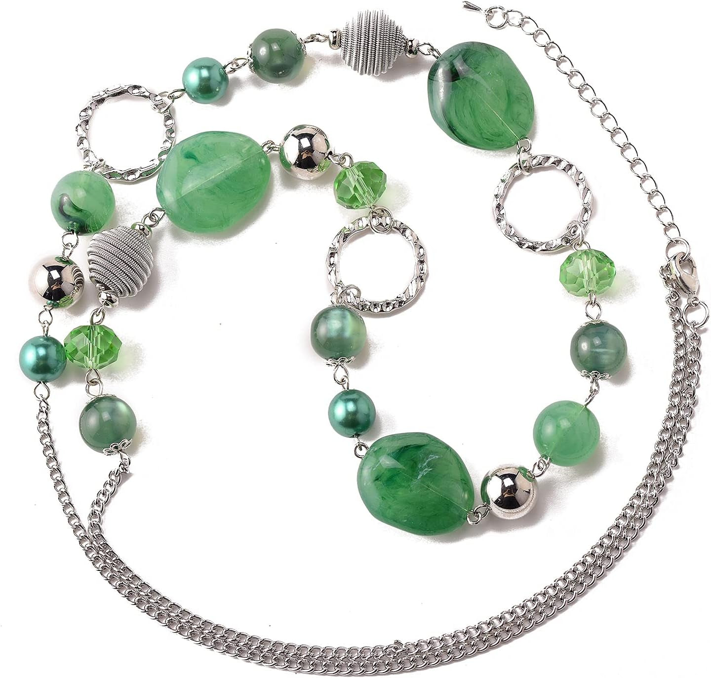 Long Beaded Necklaces for Women - Sweater Chain Fashion Jewelry Necklace Gifts for Women