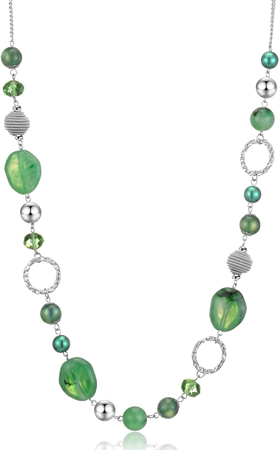 Long Beaded Necklaces for Women - Sweater Chain Fashion Jewelry Necklace Gifts for Women