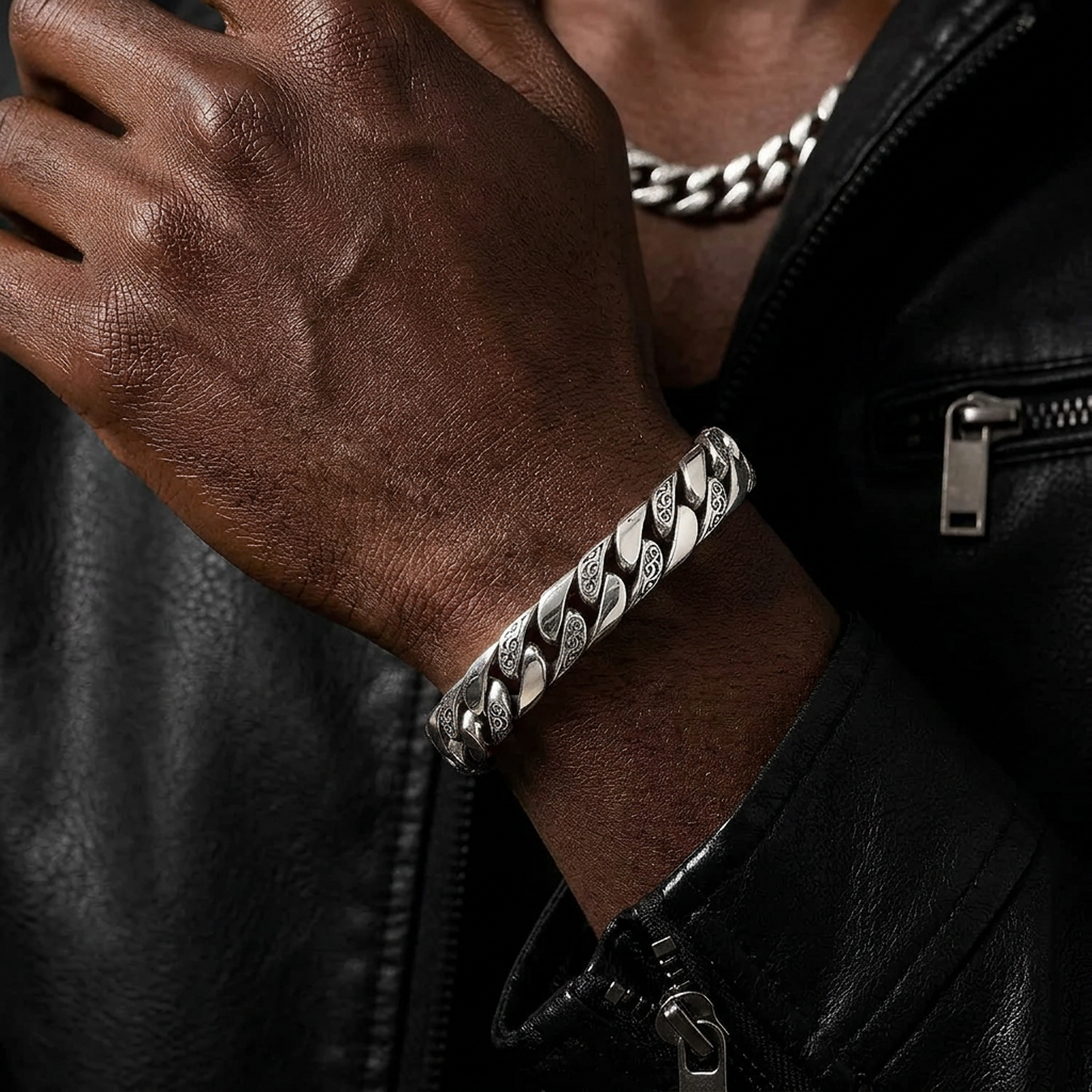 Ornate Cuban Bracelet