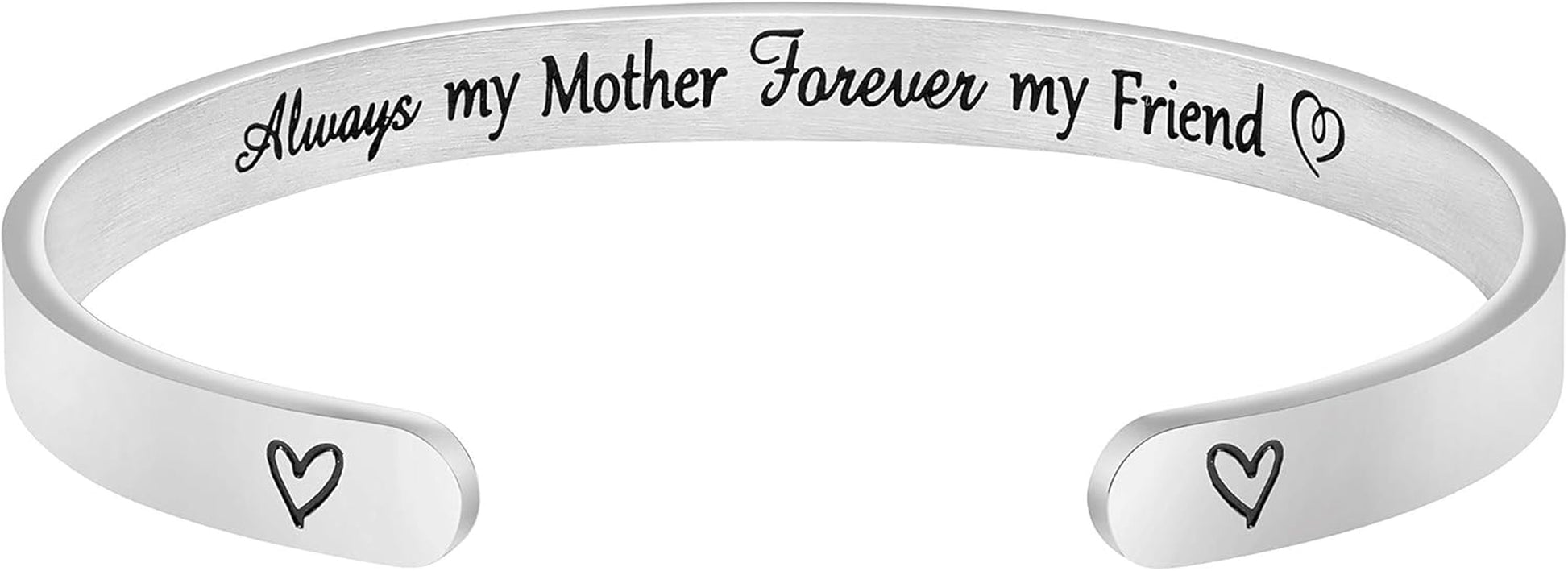 Bracelets for Women Birthday Graduation Christmas Anniversary Silver Rose Gold Cuff Bracelets Jewelry Gifts for Women
