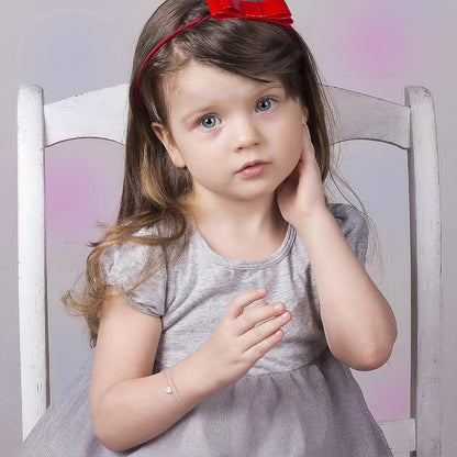 Dainty Heart Initial Bracelets for Women Girls, 14K Gold Filled Handmade Personalized Letter Layered Heart Initial Bracelets for Women Teen Girls Jewelry Gifts