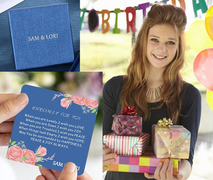 Personal Bracelets for Teens/Women-Inspirational Jewelry Gifts (Various Designs) for Daughter/Sister/Mom/Friends-Adjustable Bracelet in a Pretty Gift Box