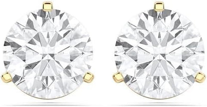 14K Yellow Gold Lab-Grown Diamond Stud Earrings– 0.50 CT