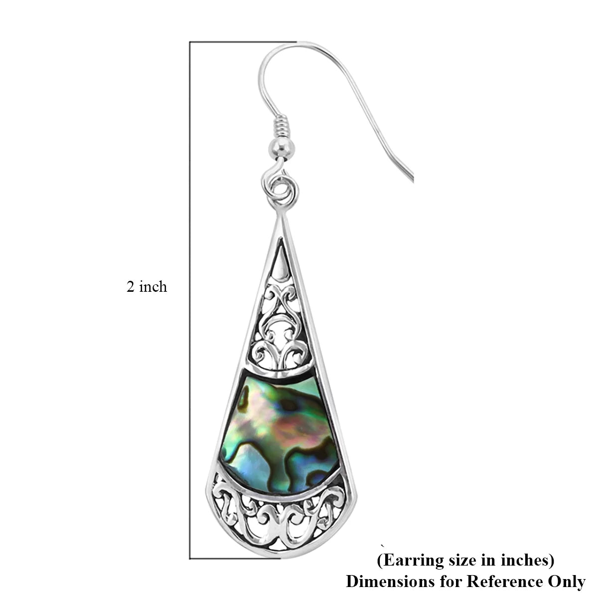Women Abalone Shell Drop Dangle Earrings Sterling Silver Beach Jewelry Gifts