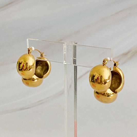 Beautifully Volumized Hoop Earrings