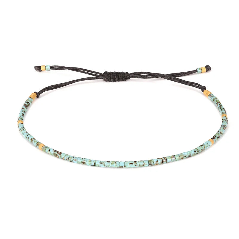 Handmade New Friendship Bracelets Thin Rope Miyuki Beaded Bracelets for Women Men Fashion Charm Jewelry