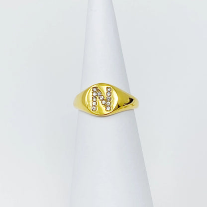 Shine Me Initial Ring