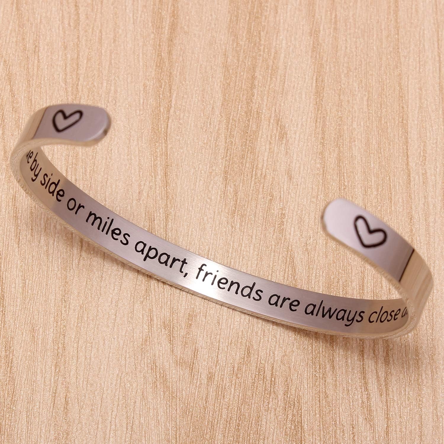 Inspirational Cuff Bracelet Bangle for Women Teen Girls - Birthday Jewelry Quotes - Friend Gift for Her Mom