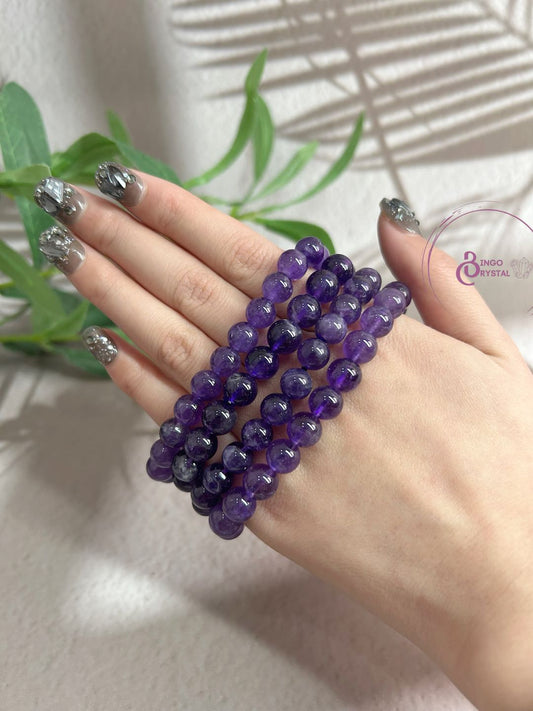 Amethyst Nature Crystal Bracelet