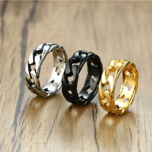 Chain Link Eternity Ring