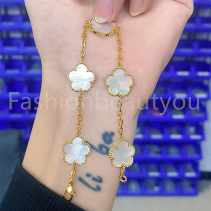 High Quality Designer Bracelet Women Luxury Four Leaf Clover Bracelet Designer Jewlery for Women Gold Bracelet Womens Bracelets Men Luxury Jewelry