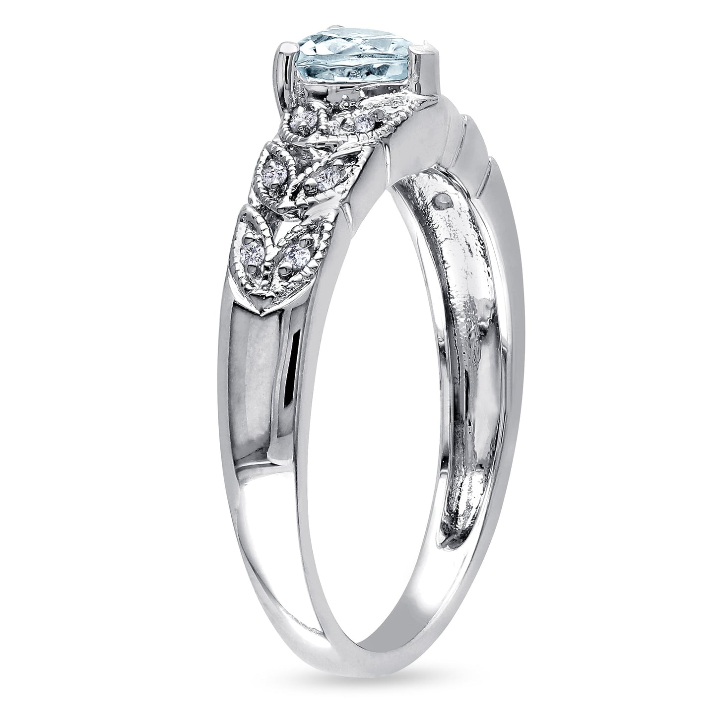 Women'S Aquamarine Sterling Silver Ring