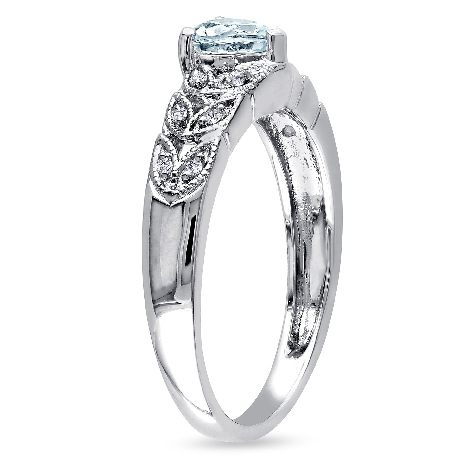 Women'S Aquamarine Sterling Silver Ring