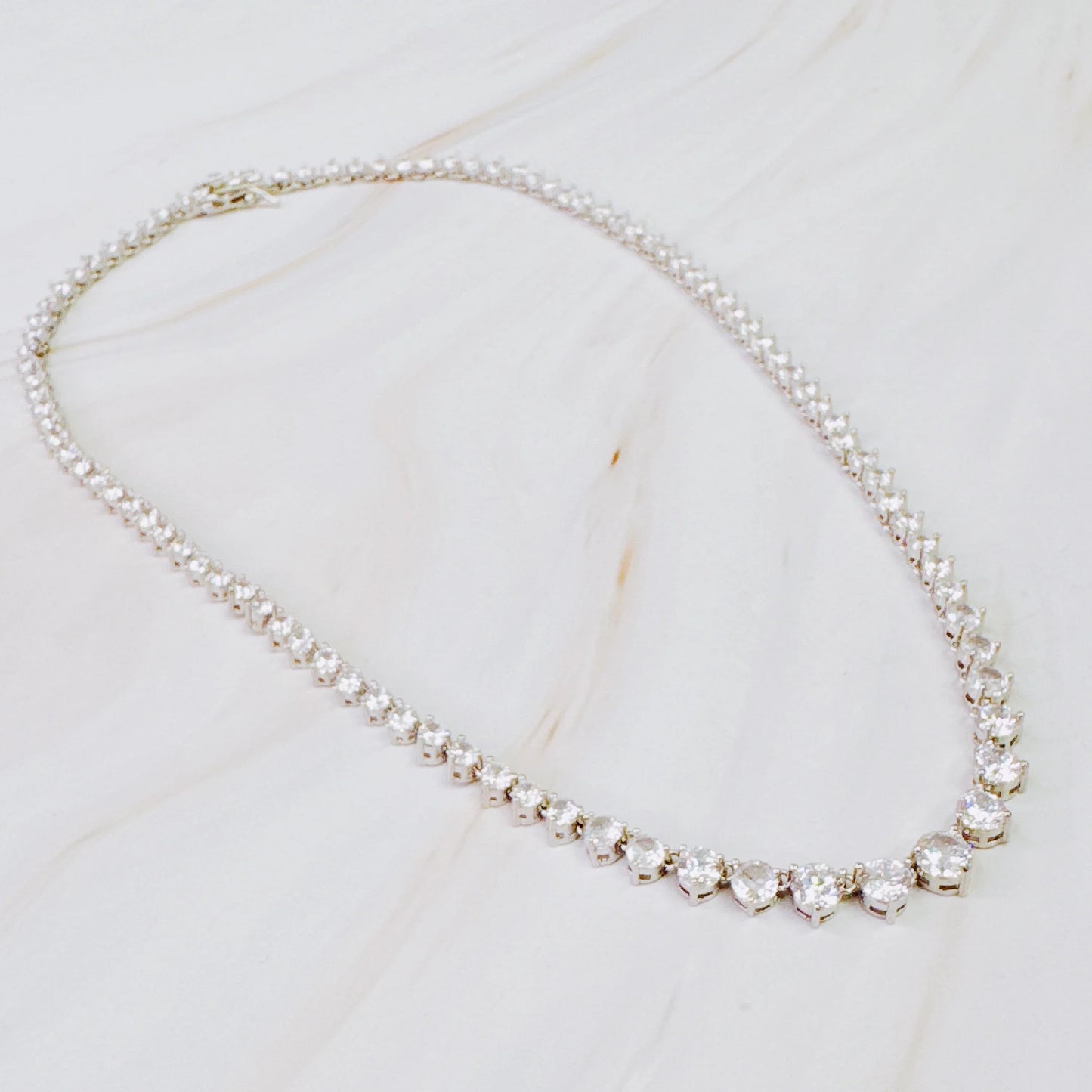 Royal Graduated Tennis Necklace