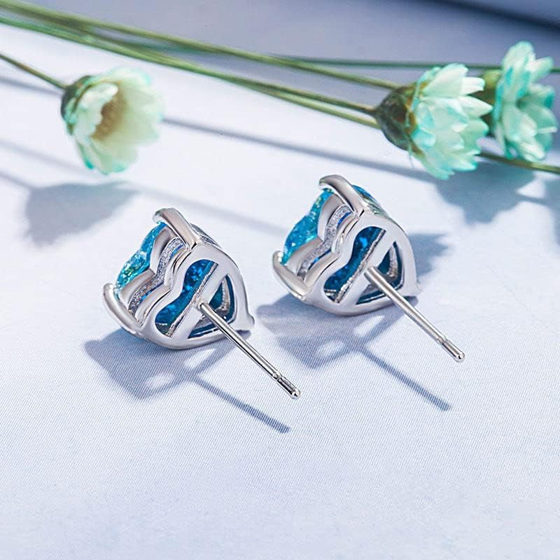 Titanium Heart Earrings for Women Girls Hypoallergenic Pure Titanium Implant Grade Earrings for Sensitive Ears,Surgical Stainless Steel Stud Earrings Valentine’S Day Jewelry Gift