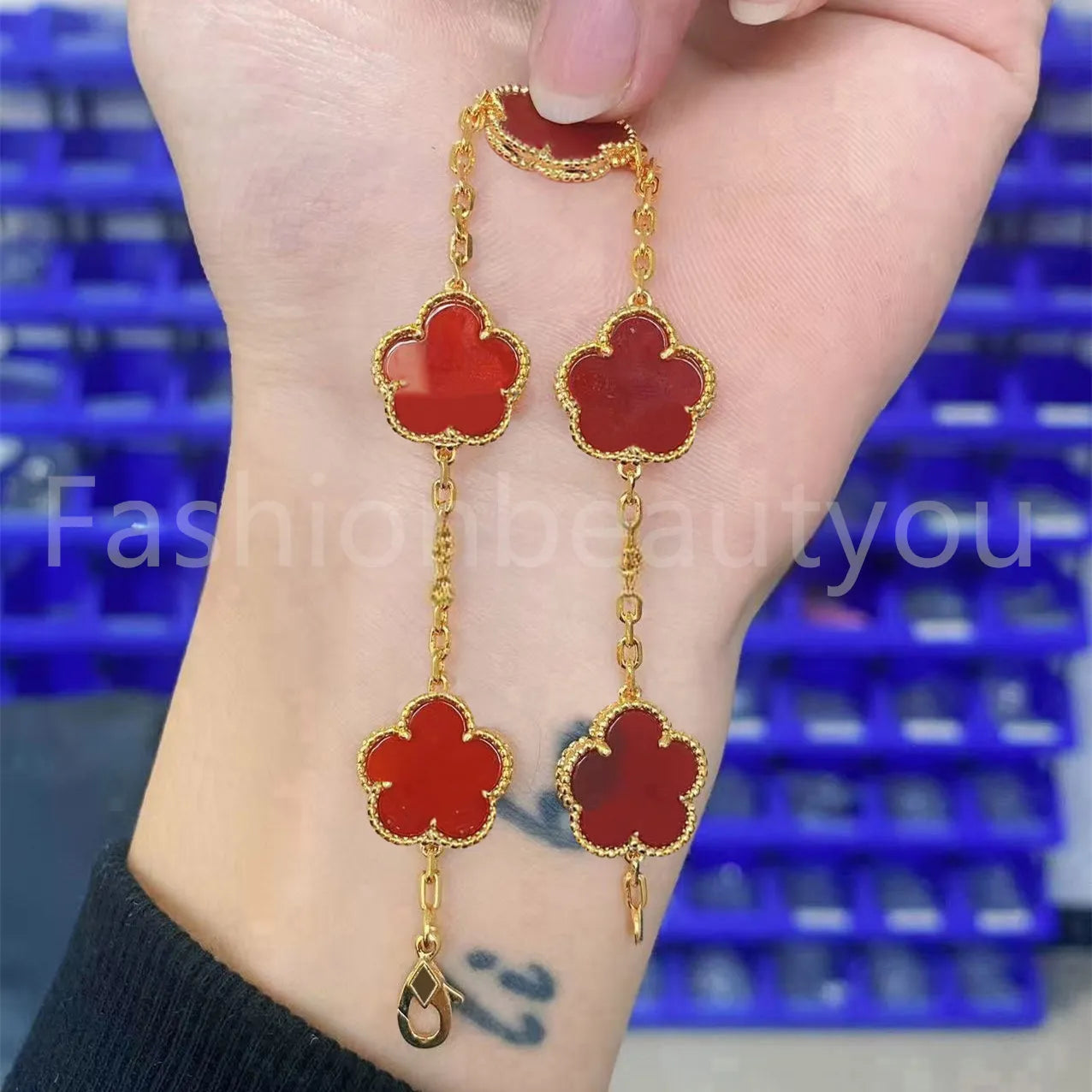 High Quality Designer Bracelet Women Luxury Four Leaf Clover Bracelet Designer Jewlery for Women Gold Bracelet Womens Bracelets Men Luxury Jewelry