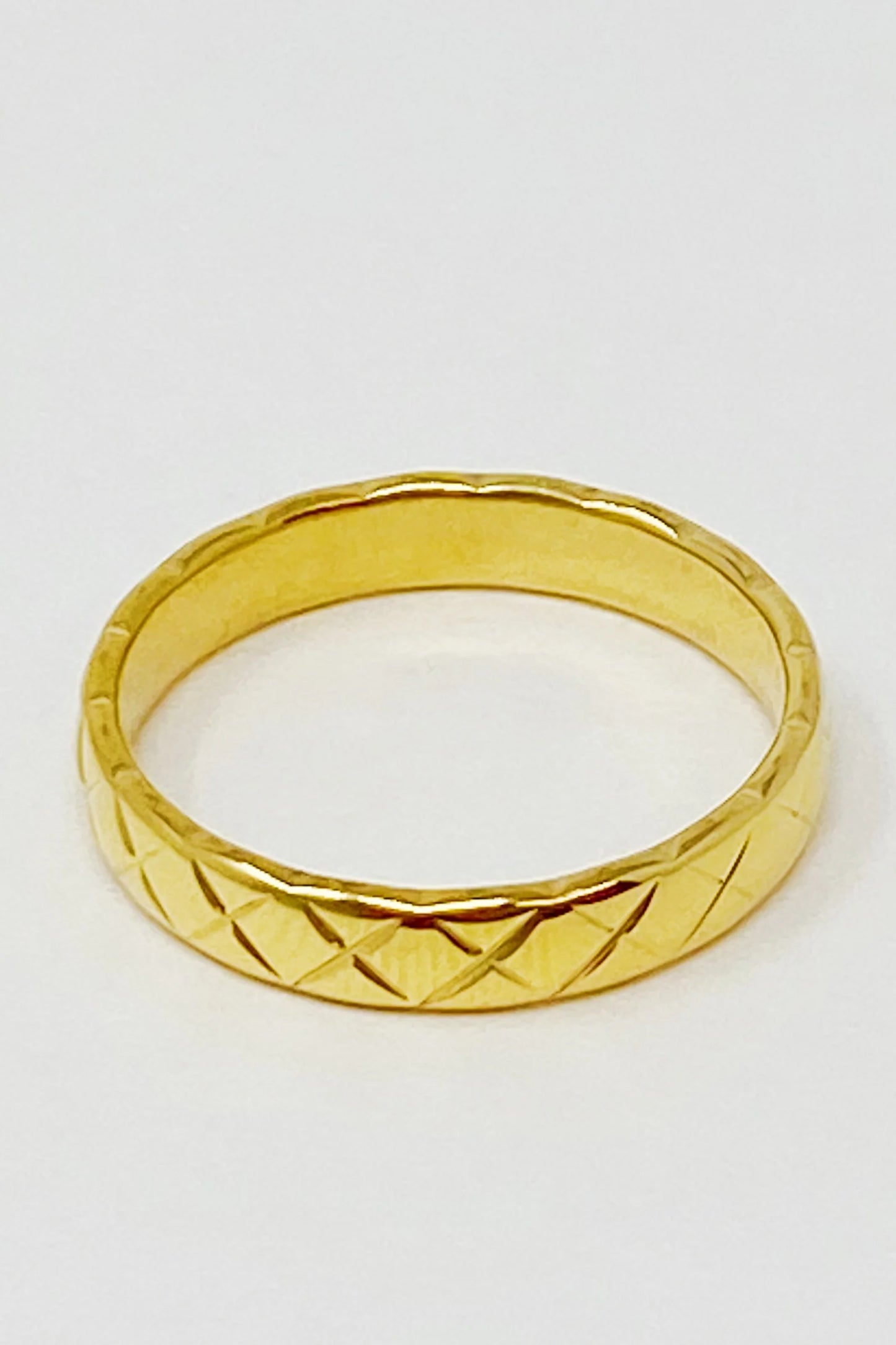 Gold Quilted Ring