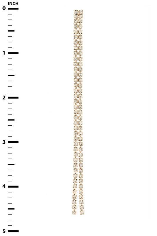 Rhinestone Long Drop Earrings