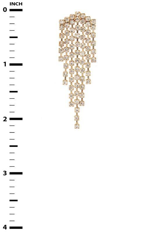 Rhinestone Evening Statement Earrings