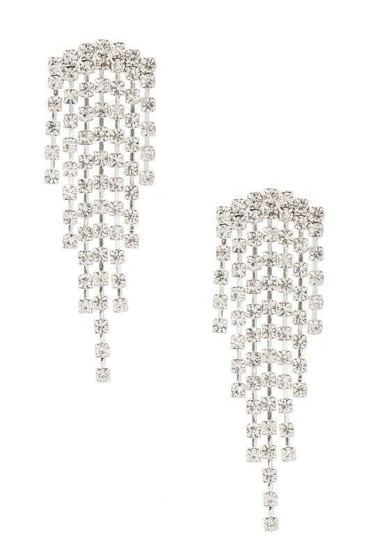 Rhinestone Evening Statement Earrings