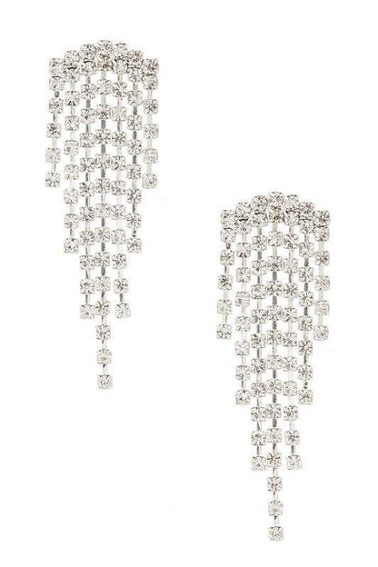 Rhinestone Evening Statement Earrings