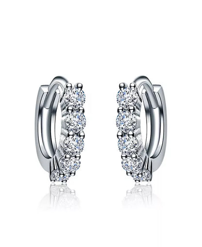 Elegant Extra Mini Huggie Hoop Earrings in White Gold Plated or 14K Gold Plated