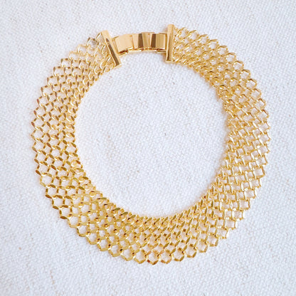 Lux Lattice Chain Choker Necklace