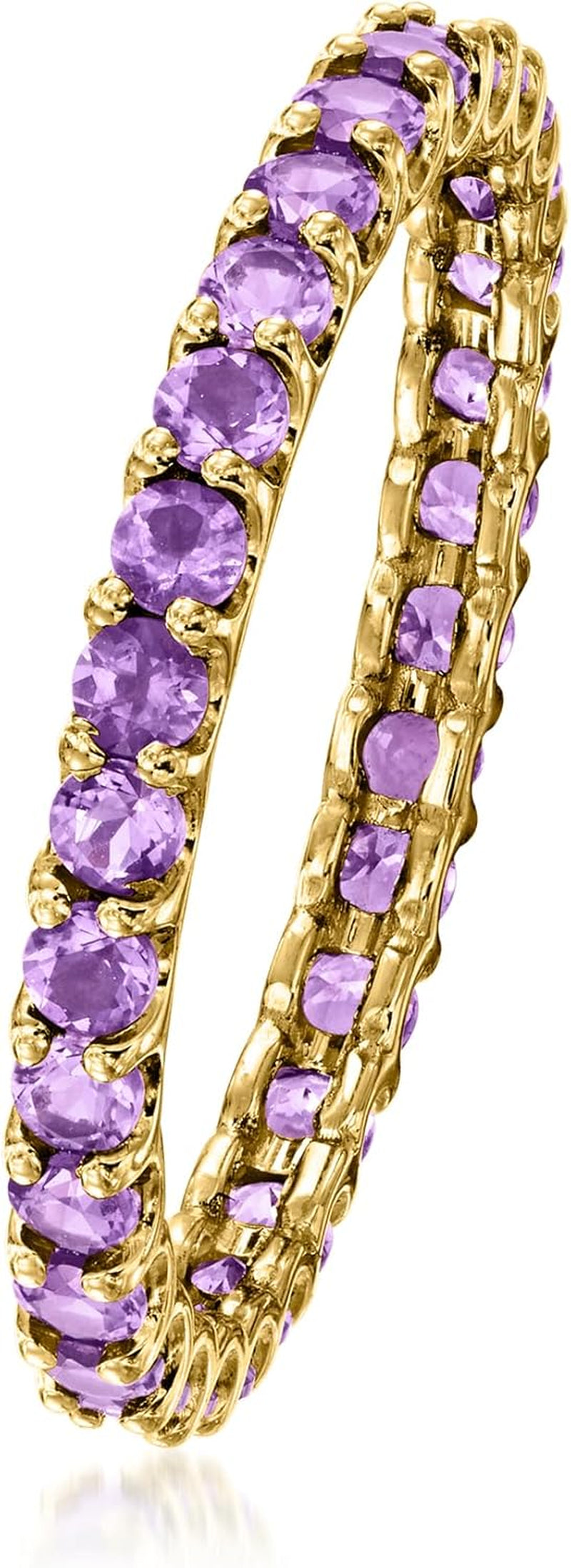 Eternity Gemstone Band in 14Kt Yellow Gold