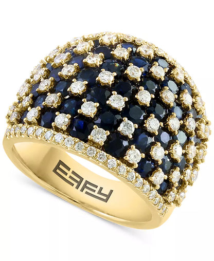 EFFYÂ® Emerald (3-3/4 Ct. T.W.) & Diamond (1-1/5 Ct. T.W.) Statement Ring in 14K Gold