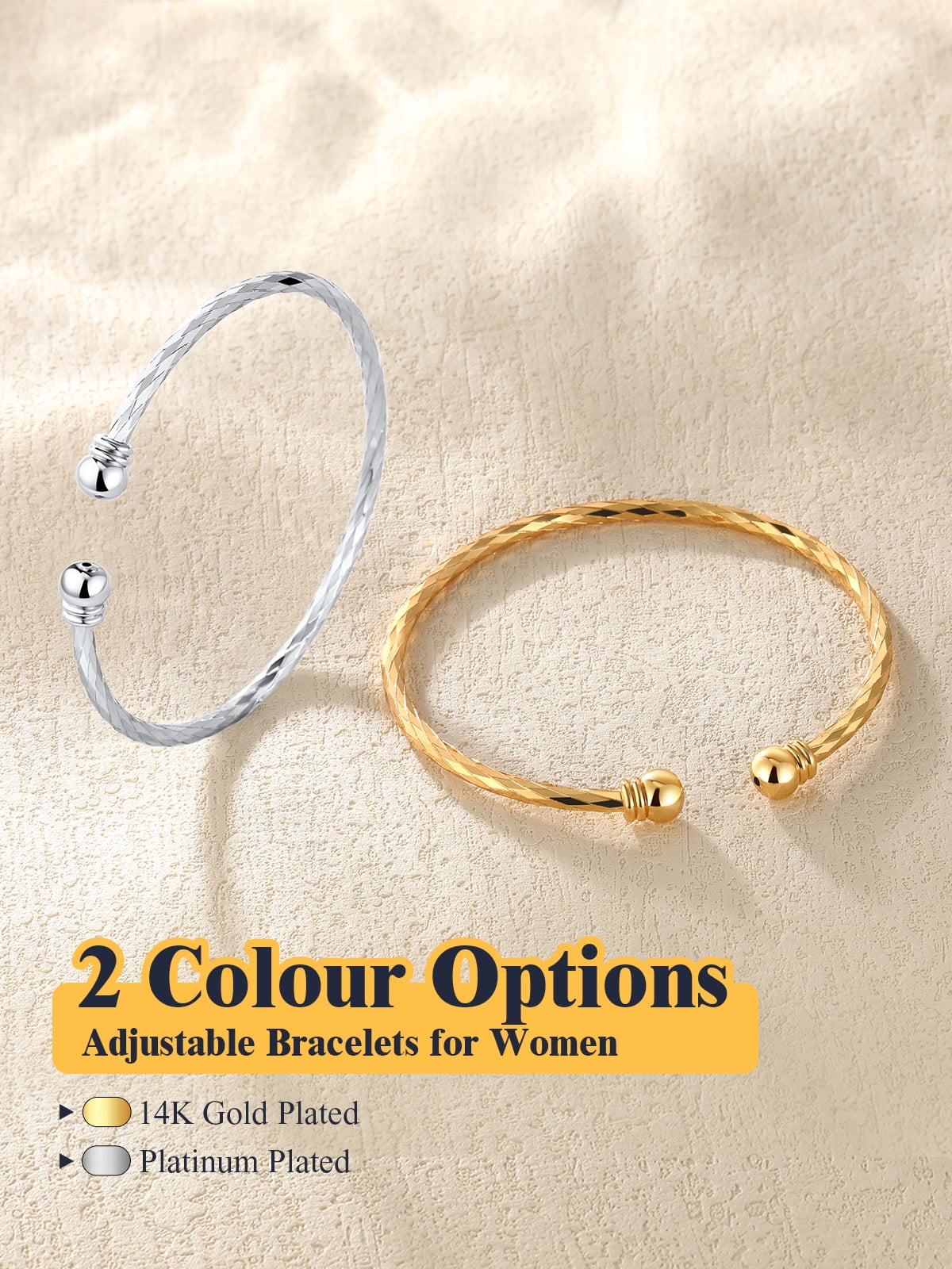 Women Twisted Silver Cuff Bangle Open Bracelet Fashion Bangle Adjustable Hand Braclet Solid Jewelry Birthday Gift
