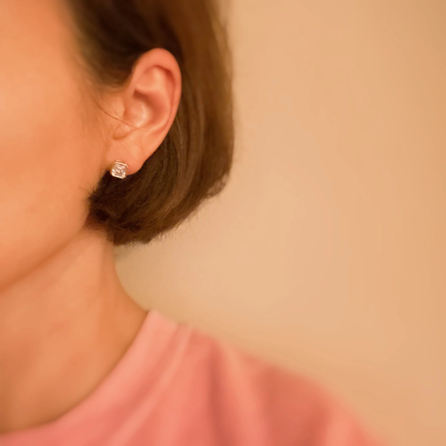 Bella Bezel Stud Earrings Set of 2