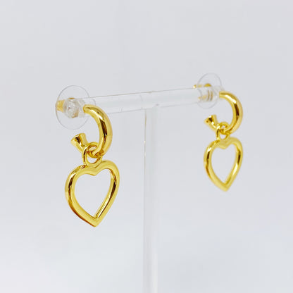 Love from Milan Heart Drop Earrings