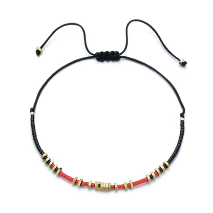 Trendy Miyuki Seed Beaded Bracelets Metal Friendship Bracelets Adjustable Wrap Bracelet Charms Boho Bracelet Bangles