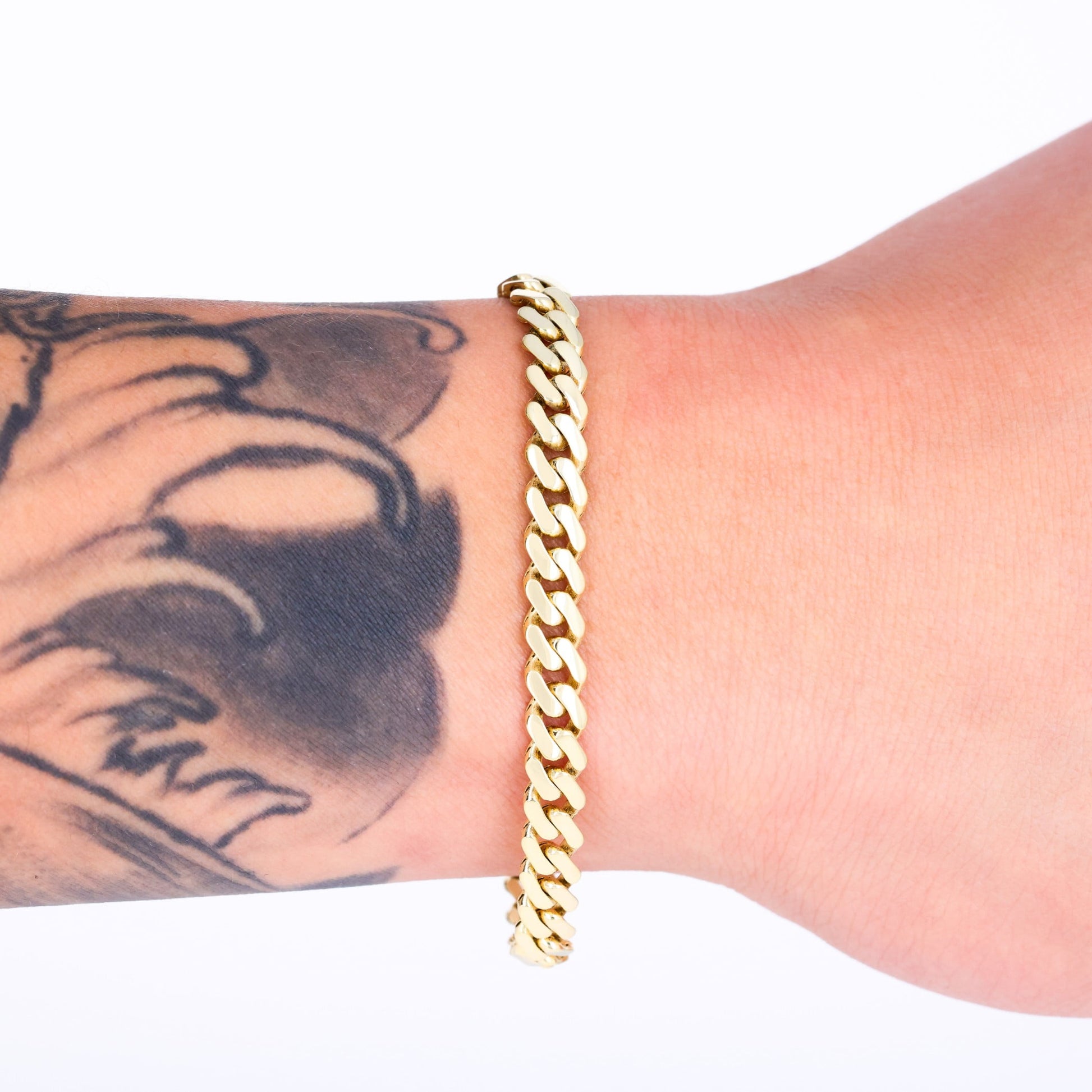 14K Real Yellow Gold Royal Monaco Miami Cuban Link Bracelet 7"-9" (5Mm-17Mm) Italian Jewelry for Men & Women