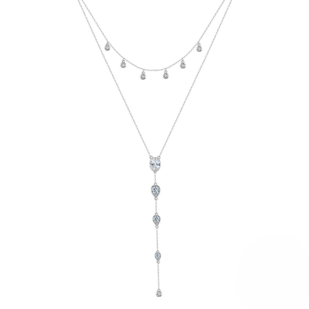 Celestial Cascade Lariat Necklace