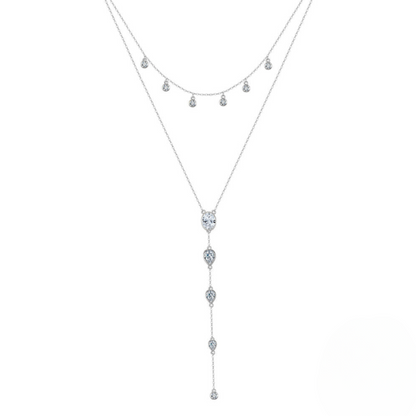 Celestial Cascade Lariat Necklace