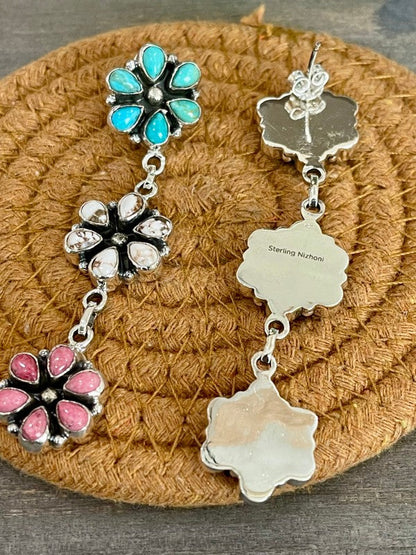 Handmade Sterling Silver, Turquoise & Multi Stone