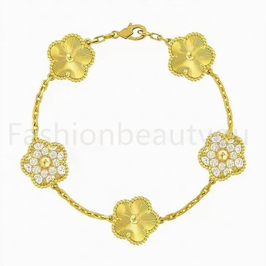 High Quality Designer Bracelet Women Luxury Four Leaf Clover Bracelet Designer Jewlery for Women Gold Bracelet Womens Bracelets Men Luxury Jewelry