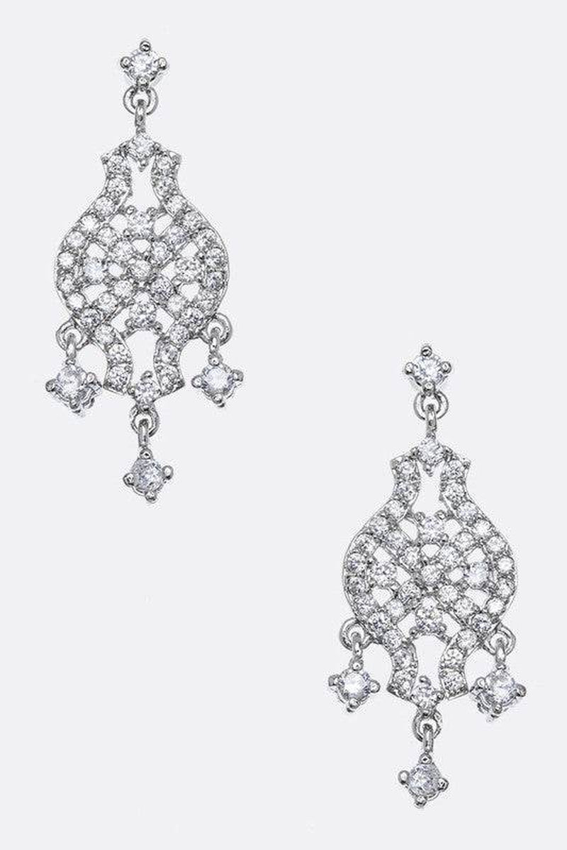 CZ Chandelier Earrings
