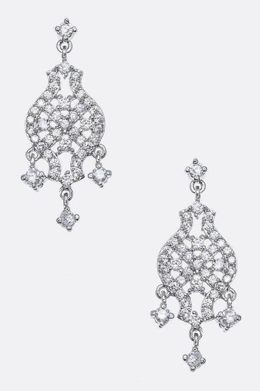 CZ Chandelier Earrings