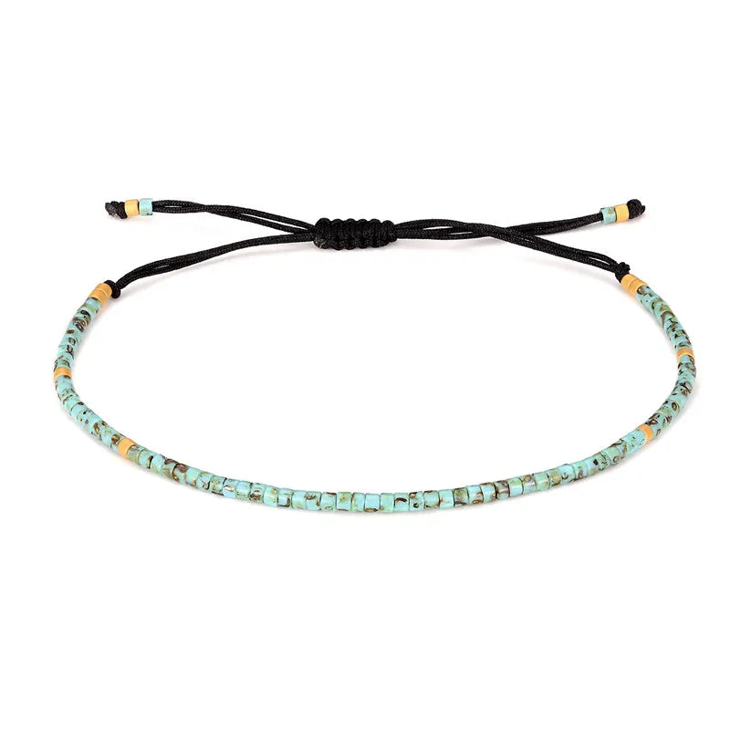 Handmade New Friendship Bracelets Thin Rope Miyuki Beaded Bracelets for Women Men Fashion Charm Jewelry