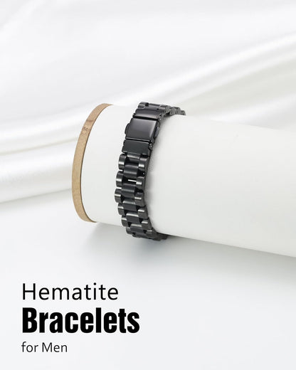 Ultra Strength Magnetic Bracelets for Men - Men'S Hematite Bracelet, Jewellry Gift with Sizing Tool for Perfect Fit